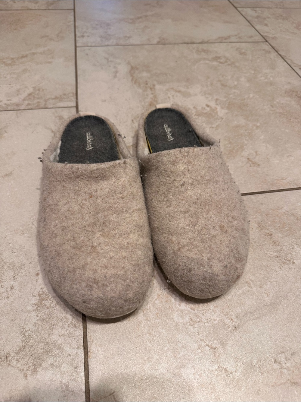 allbirds Men’s Heather Gray Wool Slip-On Clogs